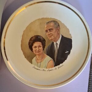 Vintage Presidential Commemorative Plate